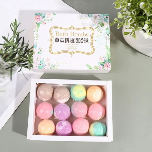 12pcs organic bath bombs gift - organic,